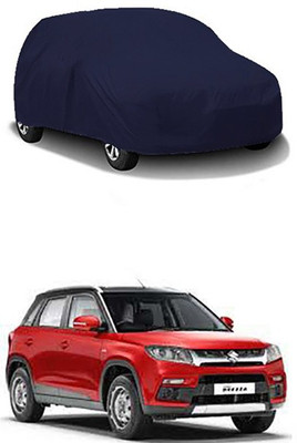 Toy Ville Car Cover For Maruti Suzuki Vitara Brezza (Without Mirror Pockets)(Blue)