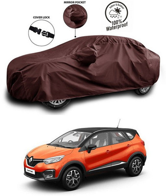 ANTHUB Car Cover For Renault Captur (With Mirror Pockets)(Maroon)