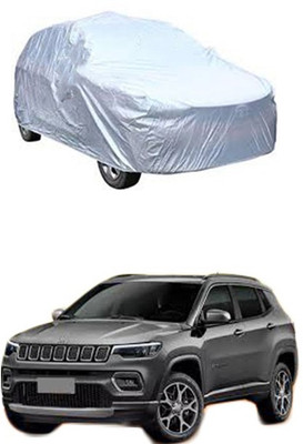 ZTech Car Cover For Jeep Universal For Car (Without Mirror Pockets)(Silver)