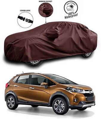 SEBONGO Car Cover For Honda WRV (With Mirror Pockets)(Maroon)