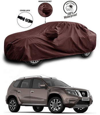 ANTHUB Car Cover For Nissan Terrano (With Mirror Pockets)(Maroon)