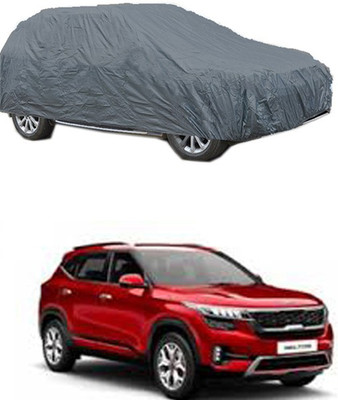 Toy Ville Car Cover For Kia Universal For Car (Without Mirror Pockets)(Grey)