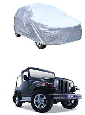 ZTech Car Cover For Mahindra Thar (Without Mirror Pockets)(Silver)