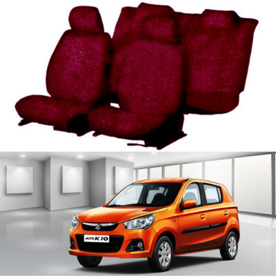 Chiefride Cotton Car Seat Cover For Maruti Alto K10(5 Seater, 2 Back Seat Head Rests)