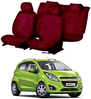Chiefride Cotton Car Seat Cover For Chevrolet Beat(5 Seater, 2 Back Seat Head Rests)
