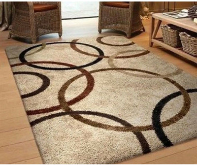 RM Handloom Beige, Brown Polyester Carpet(2 ft,  X 6 ft, Rectangle)