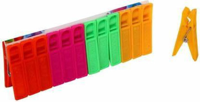 THE FUNKY BAZZAR Plastic Cloth Clips(Multicolor Pack of 24)