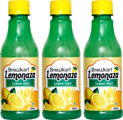 Brewkart Lemon Juice Concentrate 750ml(3 x 250 ml)