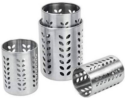 Bekner Empty Cutlery Holder Case(SILVER  Holds 24 Pieces)