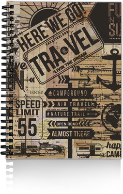 DI-KRAFT Handmade A5 Diary Unruled 160 Pages(Multicolor)