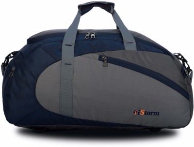 Istorm Jet navy & blue & Grey Water resistance Polyester Lightweight Travel Duffel Bag for men and women Duffel Bag Duffel Without Wheels