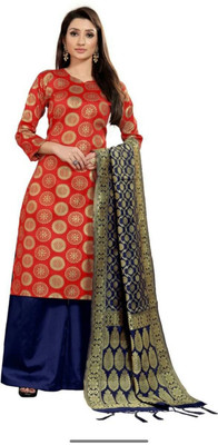 MORLY Cotton Silk Floral Print Kurta & Palazzo Material