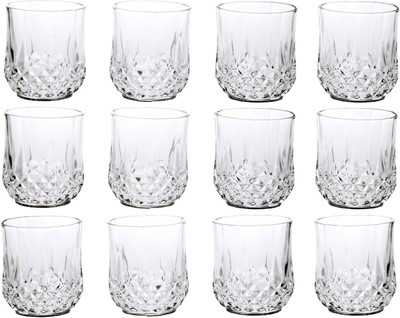 Somil (Pack of 12) Multipurpose Drinking Glass -B1444 Glass Set Water/Juice Glass(200 ml, Glass, Clear)