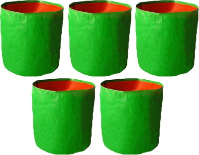 TrustBasket UV Treated Round Terrace Gardening Leafy Vegetable HDPE Grow Bags (Set of 5) Grow Bag
