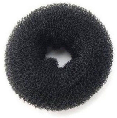 S K Bright Black Hair Donuts/Bun Maker for Women (Pack of 1) Bun(Black)