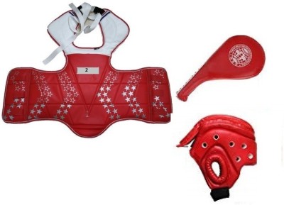 XIOMI TAEKWONDO KIT FOR 10 TO 14 YEAR ONE CHEST GUARD ONE FAN PAD ONE HEAD GUARD Boxing Kit