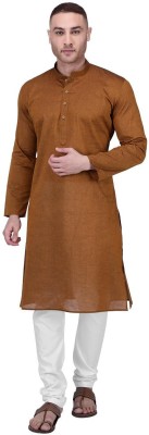 Rajubhai Hargovindas Men Solid Straight Kurta(Blue)