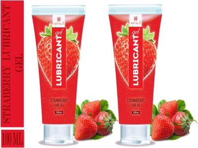 NightBlue Strawberry Lubricant Gel I Water Based I Moisturize Skin For Longer Time I Instant Arousal with Soothing Effects 100Ml Pack Of 2 Lubricant(200 ml)