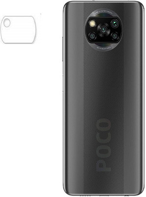Msons Back Camera Lens Glass Protector for Poco X3 | Camera Lens Protector With Flexible Tempered Glass(Pack of: 2)