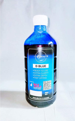 max deals Mina-1 Glass Colour Solvent Based Dark Blue 500 ml(Set of 1, Dark Blue)