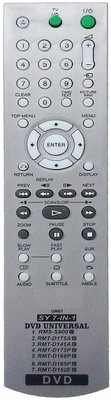 BhalTech UN61 7-in-1 RMS-S900 RMT-D175A RMT-D141A RMT-D175P RMT-D166P RMT-D185P RMT-D152E Remote Control Compatible with Sony Remote Controller(Black)