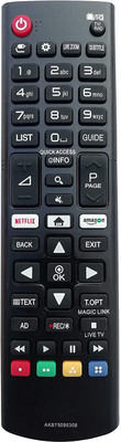 LipiWorld AKB75095308 LED LCD Smart TV Univesal Remote Control Compatible for  LG Remote Controller(Black)