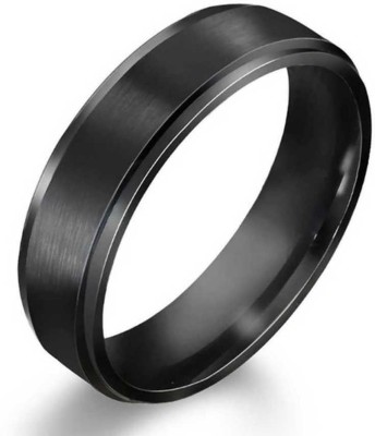 vien TITANIUM BLACK RINGS FOR MEN STAINLESS STEEL BLACK PLATED Steel Titanium Plated Ring