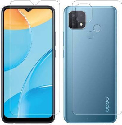 PR SMART Front and Back Tempered Glass for Oppo A15(Pack of 2)