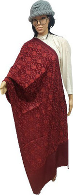 KASHMIR HANDLOOM Pashmina Embroidered Women Shawl(Multicolor)