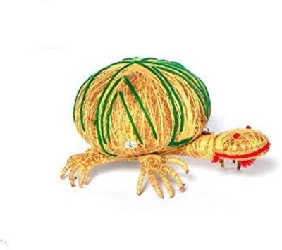 Zoltamulata Handmade Coir Craft Tortoise for Home Decor showpiece with Length 6 inch. Decorative Showpiece  -  6 cm(Coir, Multicolor)