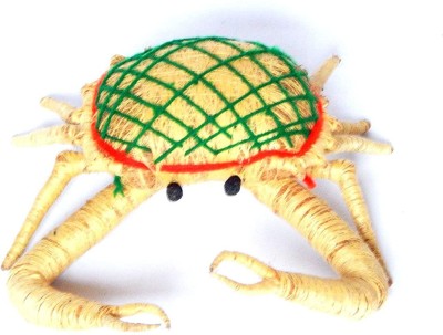 Zoltamulata Big Size Handmade Coir Crab for Home Decor Showpiece with Length 6.5 inch. Decorative Showpiece  -  3 cm(Coir, Multicolor)
