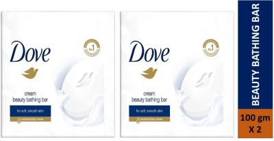 DOVE CREAM BEAUTY BATHING BAR (100 gm X2) PACK OF 2(2 x 100 g)