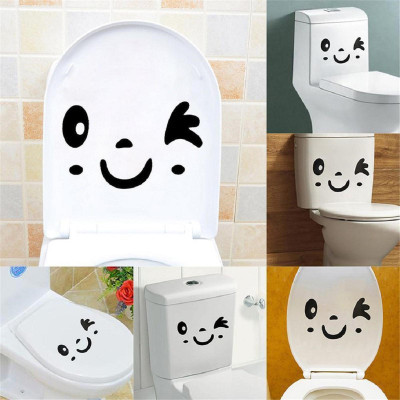 LYOMAN 59 cm toiletfunny-blk Self Adhesive Sticker(Pack of 1)