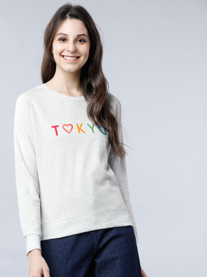 Tokyo Talkies Full Sleeve Solid Women Sweatshirt