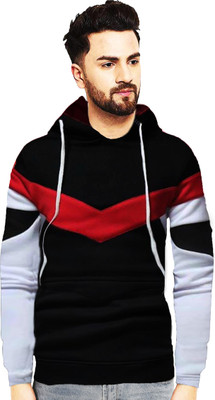 Leotude Full Sleeve Color Block Men Sweatshirt