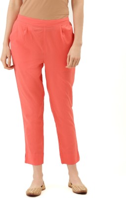 Jaipur Kurti Relaxed Women Pink Trousers