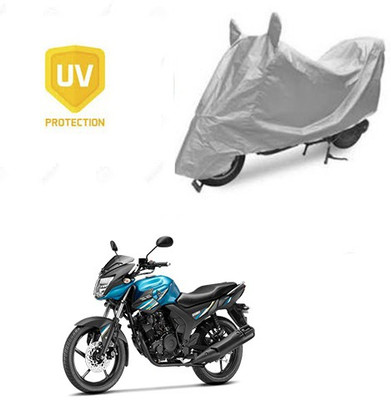 SRENTERPRISES Two Wheeler Cover for Yamaha(SZ-RR, Silver)