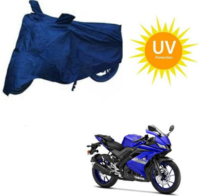 RPSENTTERPR Waterproof Two Wheeler Cover for Yamaha(R15 V3, Blue)