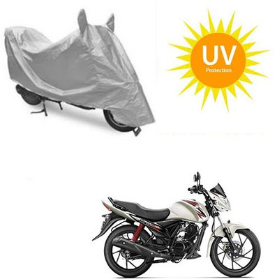 SRENTERPRISES Two Wheeler Cover for Suzuki(Sling Shot, Silver)