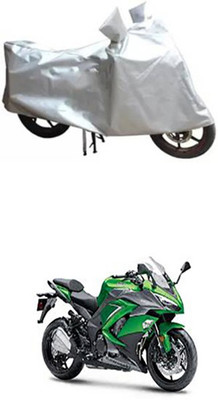 Toy Ville Two Wheeler Cover for Kawasaki(Ninja 1000, Silver)