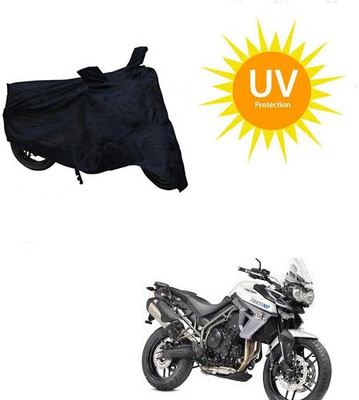 RPSENTTERPR Waterproof Two Wheeler Cover for Triumph(Tiger 800 XR, Black)