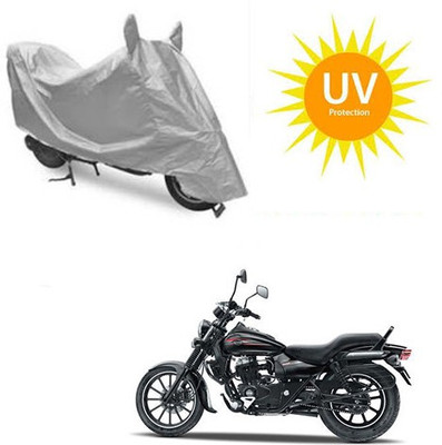 SRENTERPRISES Two Wheeler Cover for Bajaj(Avenger 150 Street, Silver)