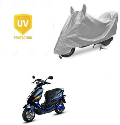 SRENTERPRISES Two Wheeler Cover for Hero(Electric Cruz, Silver)