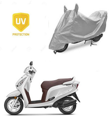 SRENTERPRISES Two Wheeler Cover for Honda(Aviator, Silver)