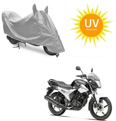 SRENTERPRISES Two Wheeler Cover for Yamaha(SZ R, Silver)