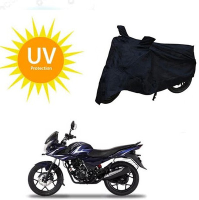 SRENTERPRISES Two Wheeler Cover for Bajaj(Discover 150 f, Black)