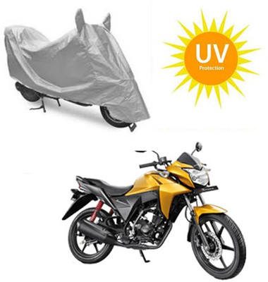 SRENTERPRISES Two Wheeler Cover for Honda(CB Twister, Silver)