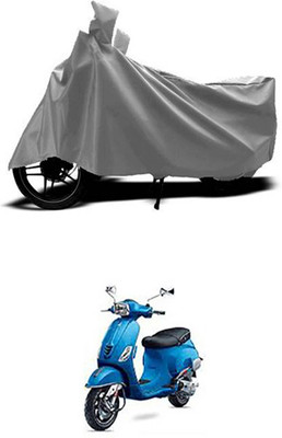 ZTech Two Wheeler Cover for Universal For Bike(Vespa SXL, Grey)