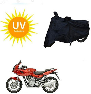 saanvi Waterproof Two Wheeler Cover for Bajaj(Pulsar 220 DTS-i, Black)
