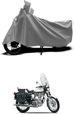 Toy Ville Two Wheeler Cover for Royal Enfield(Grey)